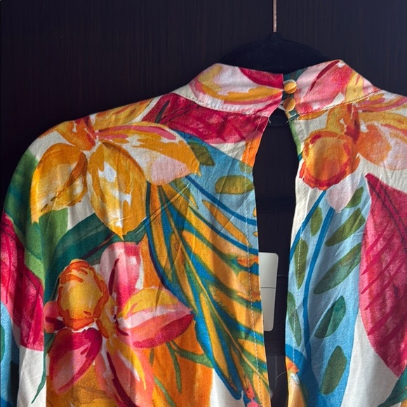 NWT Dress Forum Tropical Print Kimono Style Dress - Size L - Picture 8 of 11